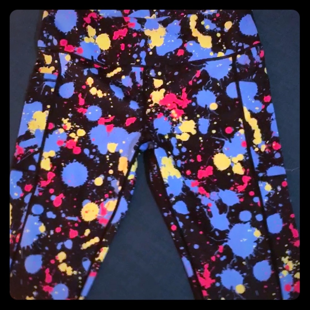 CVG leggings - paint splatter- worn once!🏋️‍♀️